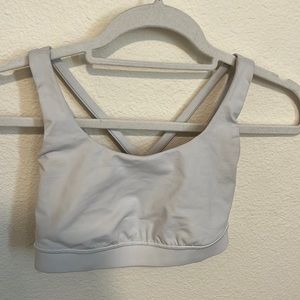 Lululemon white sports bra